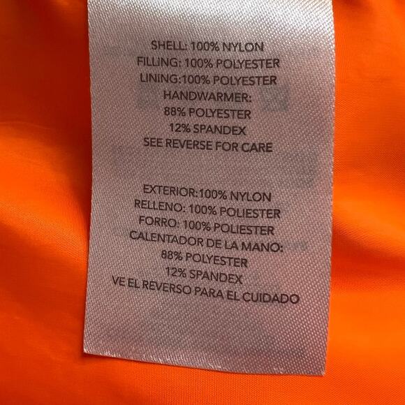 SPYDER Hooded Puffer Jacket in Blue & Orange Boys Winter Coat Size 7/8 Youth - Picture 10 of 10